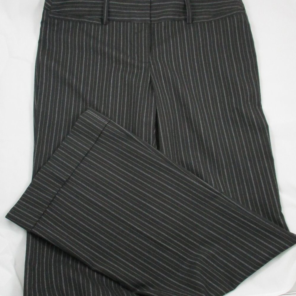 Tracy Evans Black Pin Stripe Pants - Size 7